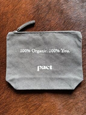 New Pact Canvas zipper bag-Gray